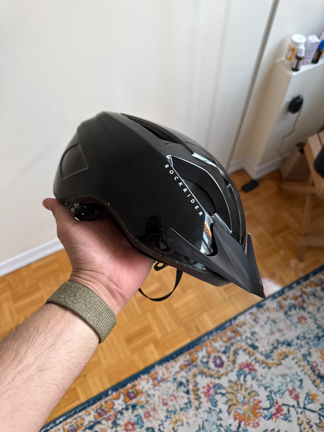 Rockrider Cycling Helmet - Black