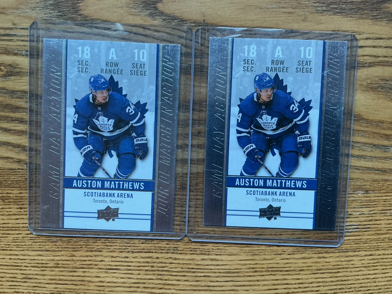 2 Auston Matthews 2018-19 Tim Hortons Hockey Cards