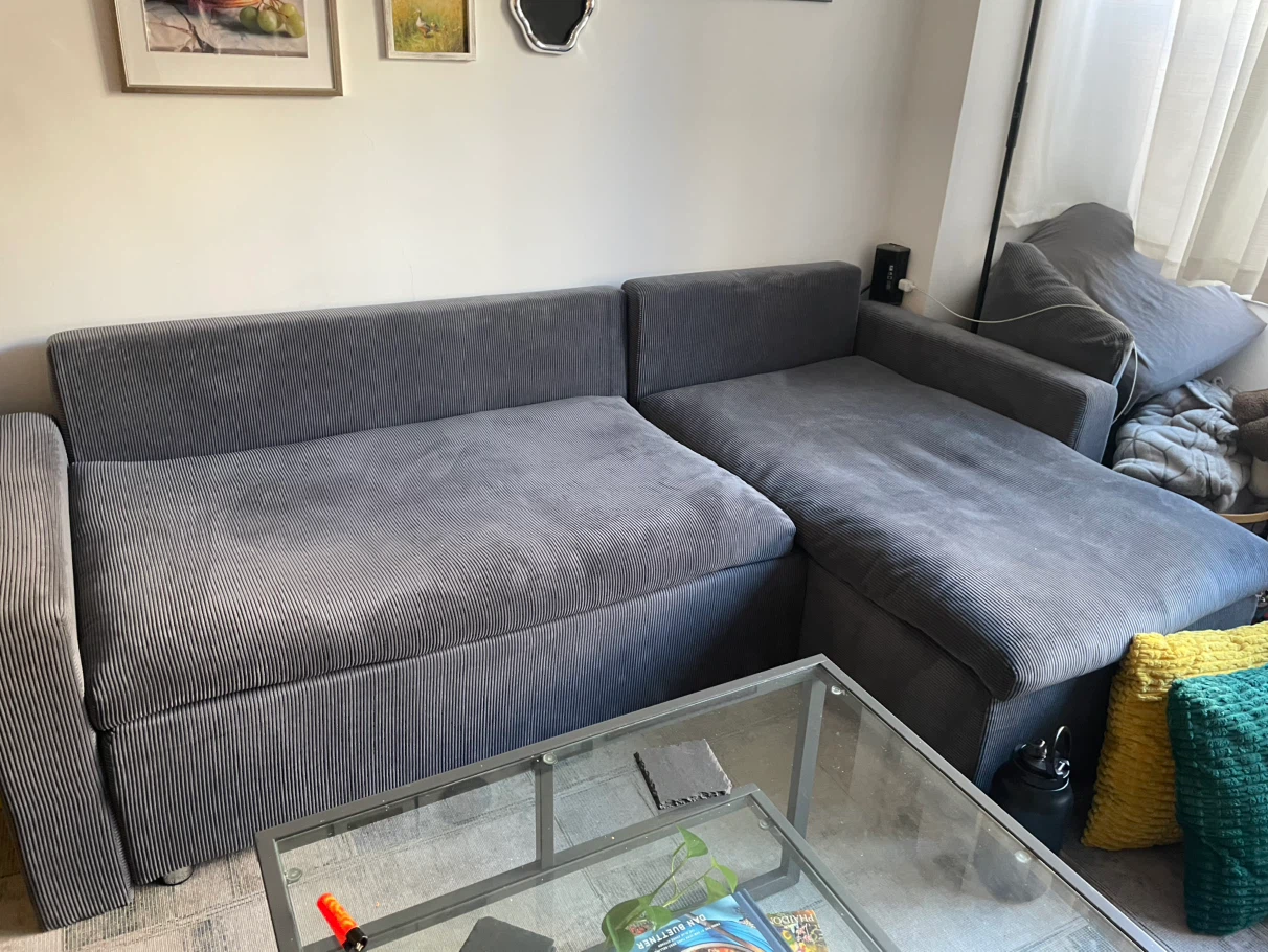 Sectional Sofa w/ storage and able to become bed - photo 3