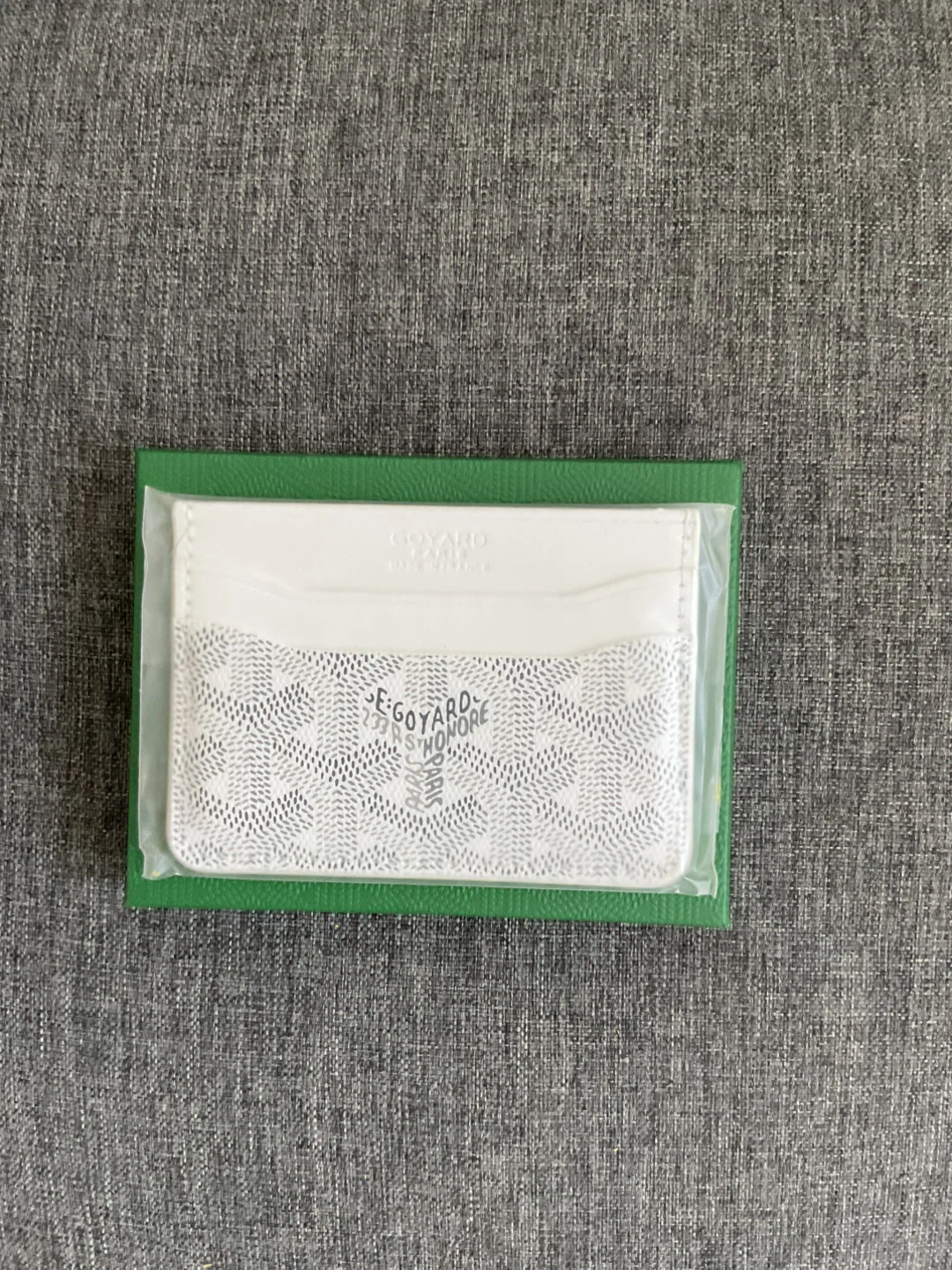 Goyard Card Holder White
