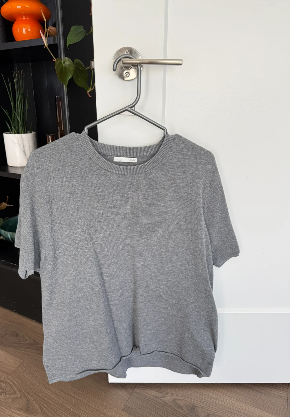 Zara Grey Knit T-Shirt