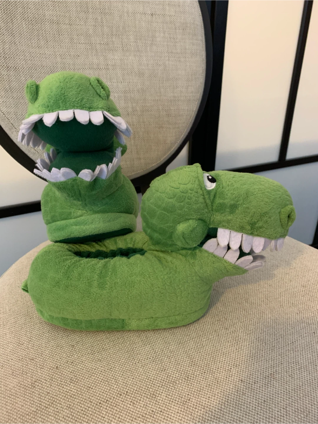 Cute Disney Pixar Toy Story Rex Plush Slippers