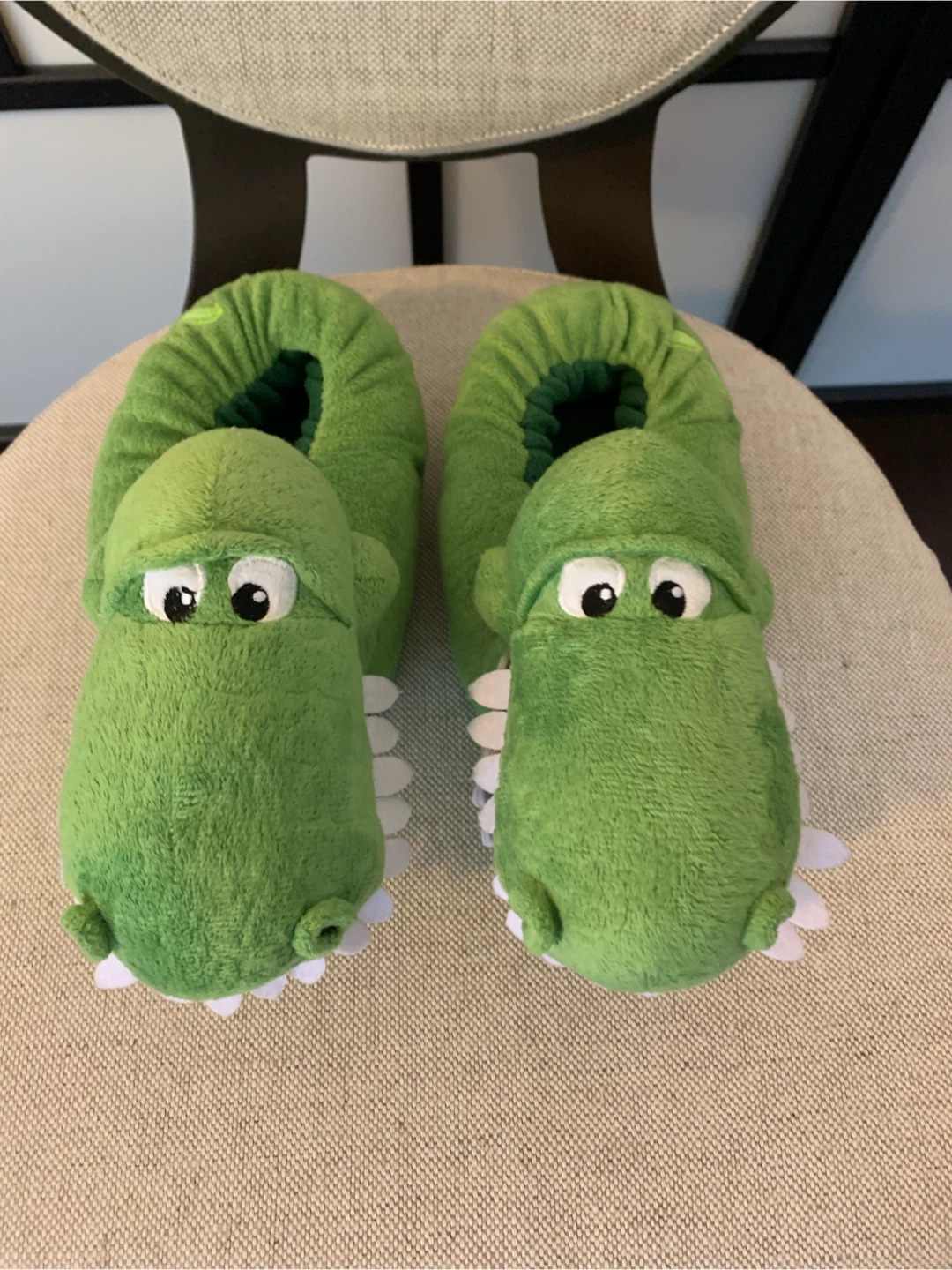Cute Disney Pixar Toy Story Rex Plush Slippers - photo 2