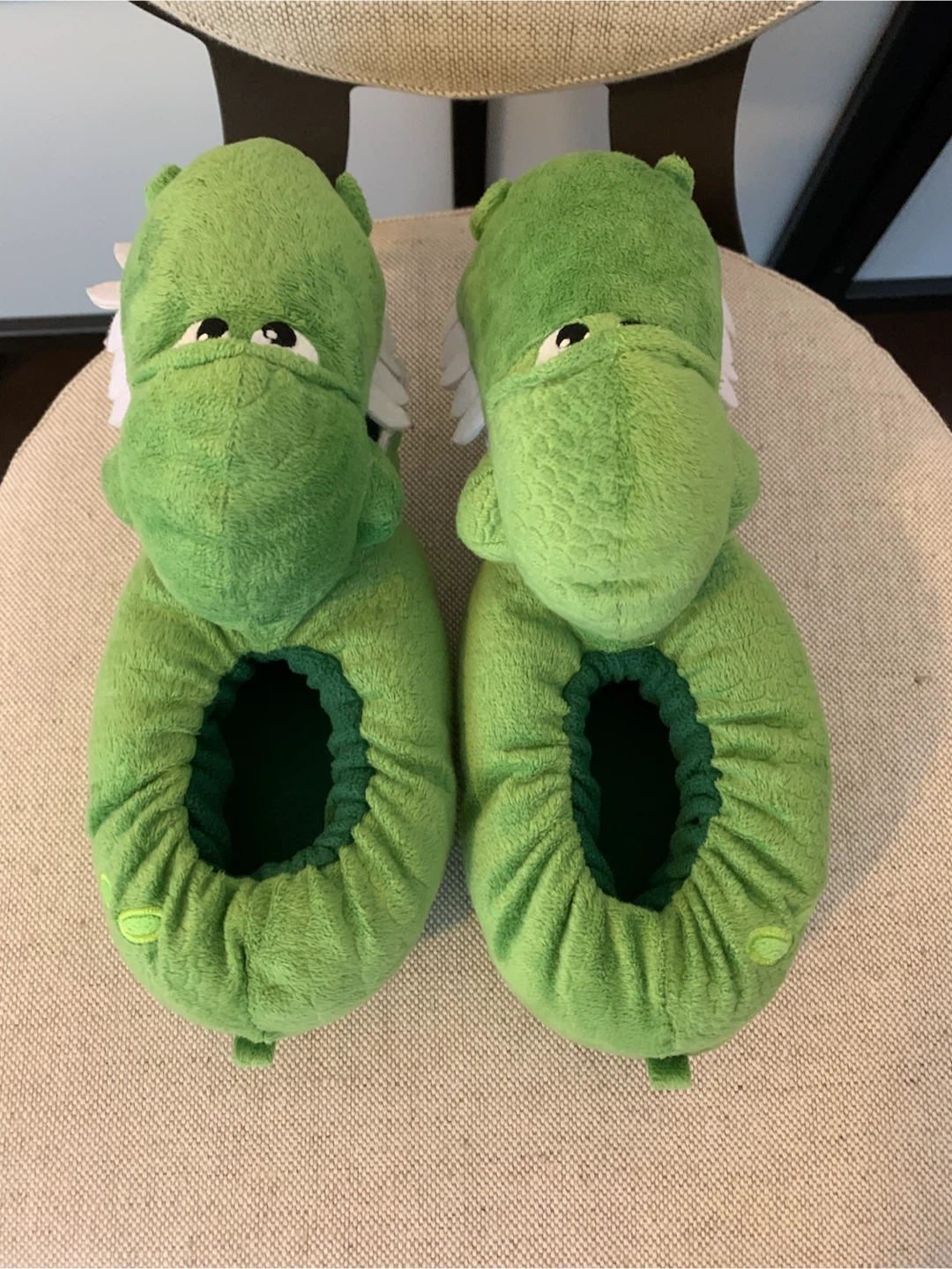 Cute Disney Pixar Toy Story Rex Plush Slippers - photo 3