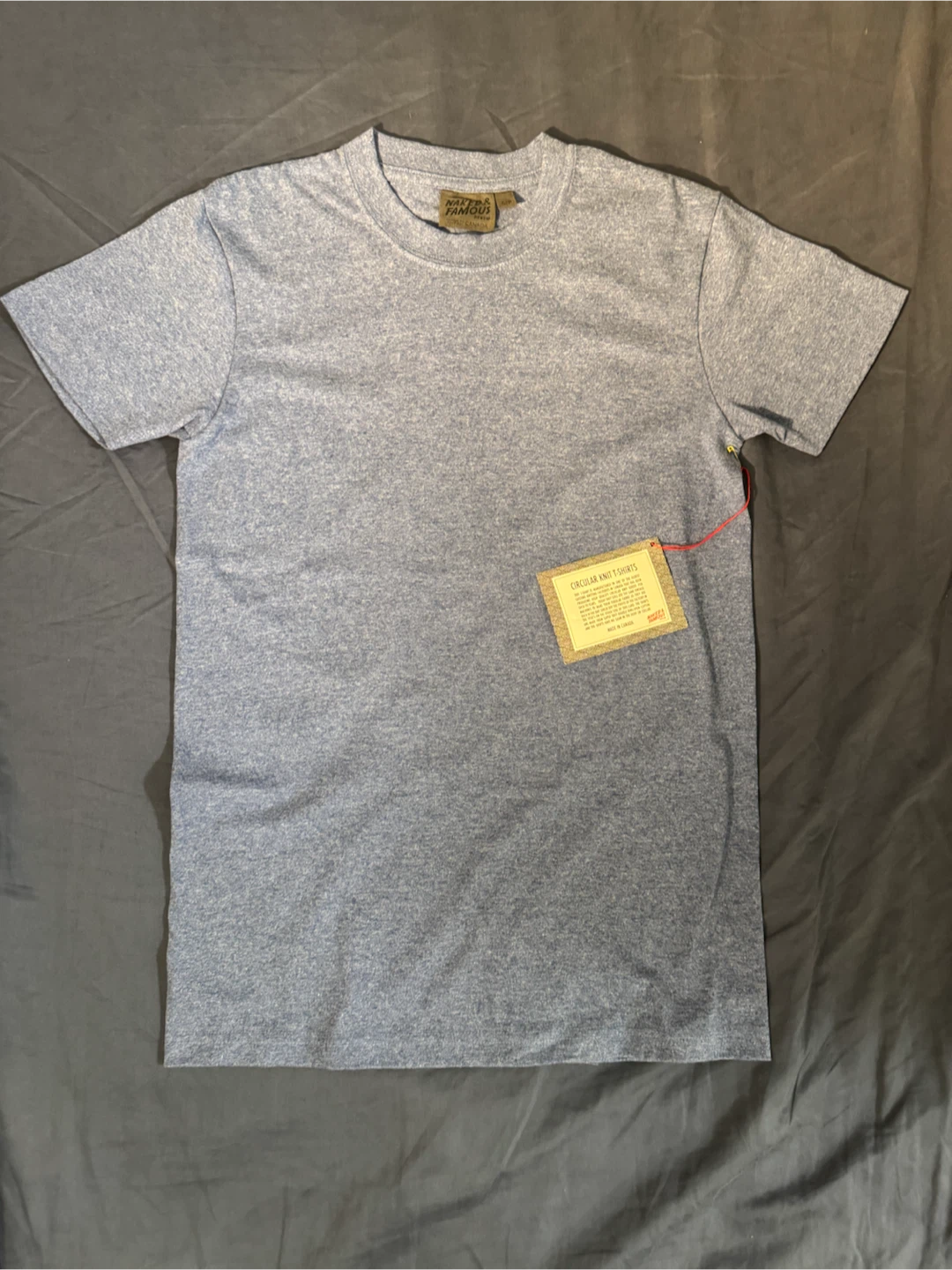 *New* Naked & Famous Circular Knit T-Shirt. Sz S.