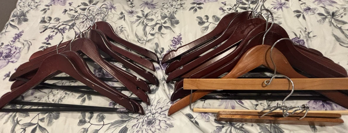 Assorted Wooden Clothing Hangers - photo 2