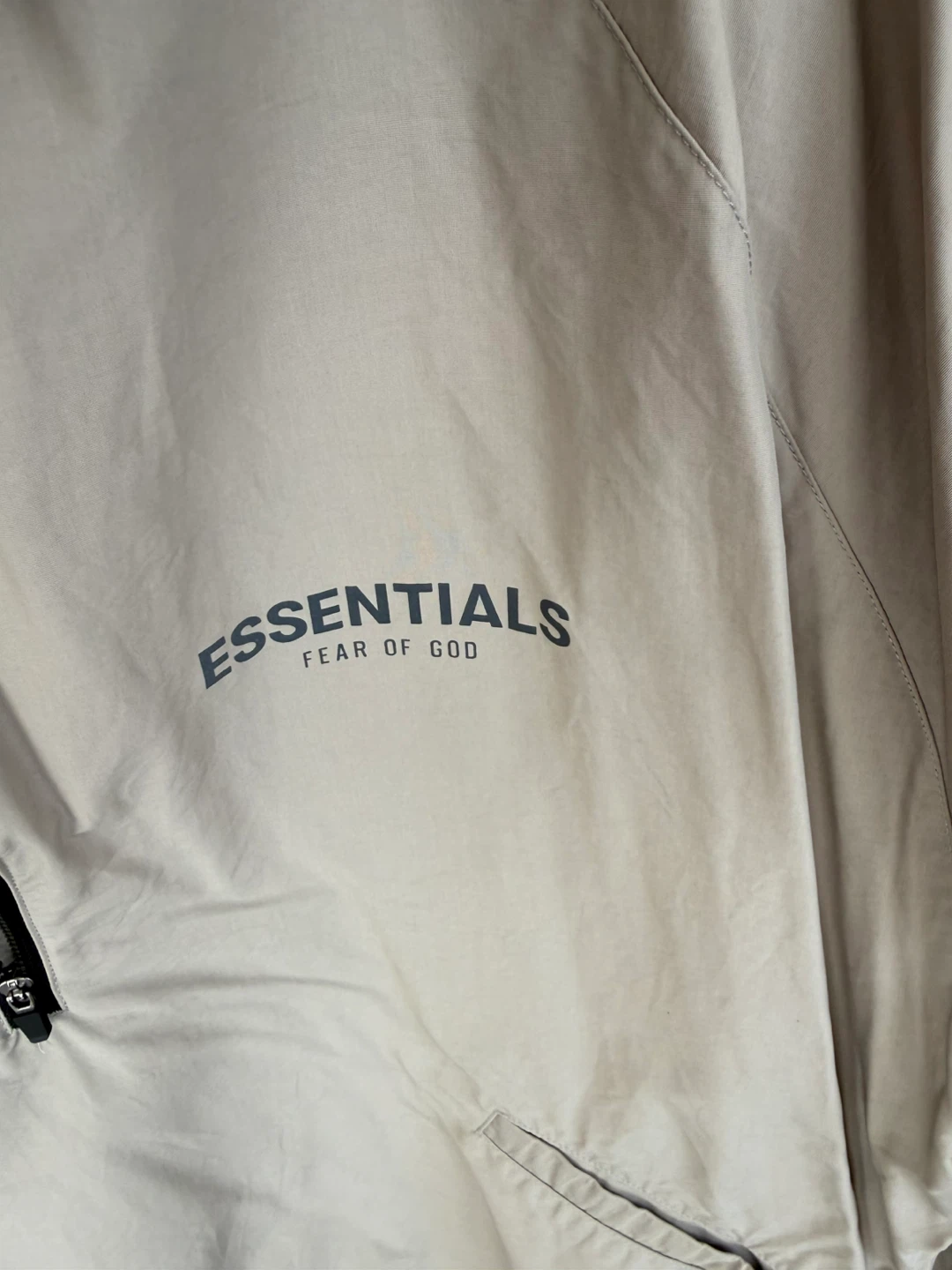 Essentials Fear of God Jacket - Beige, Size Large - photo 2