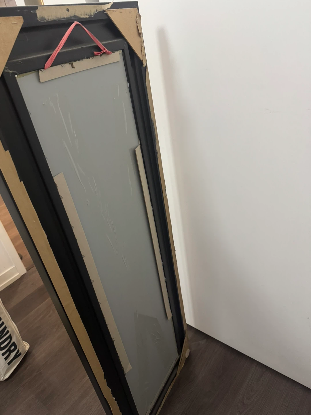 Black Framed Full-Length Wall Mirror - photo 3