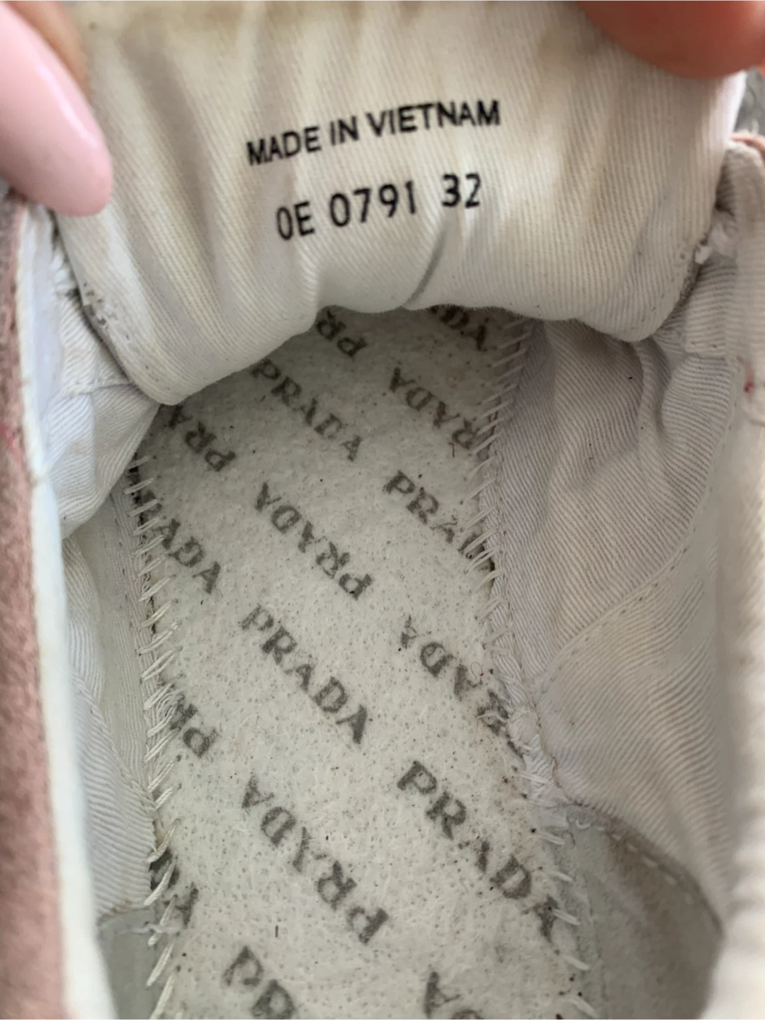 PRADA sneakers pink suede low top Monte Carlo size 12.5 - photo 5