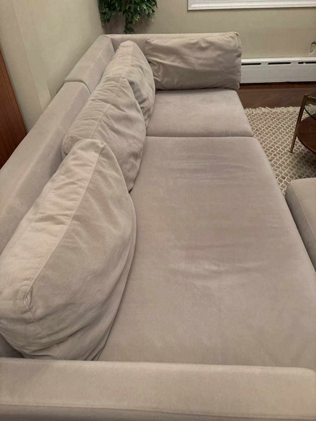 West elm Andes couch with ottoman - photo 3