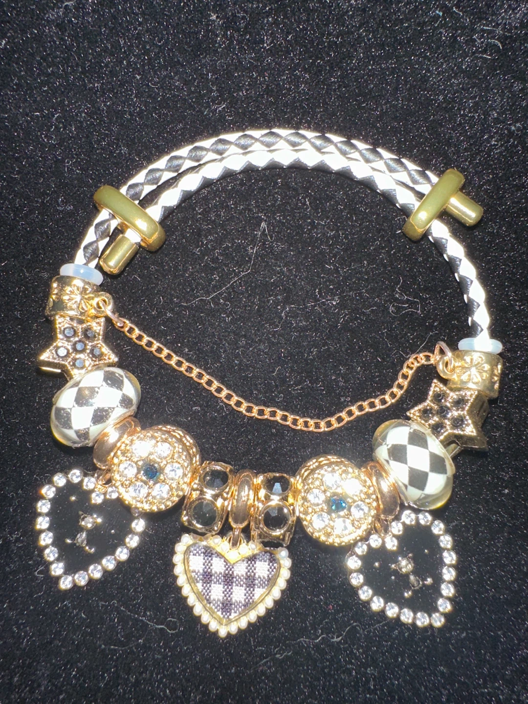Black and White Charm Bracelet - photo 3