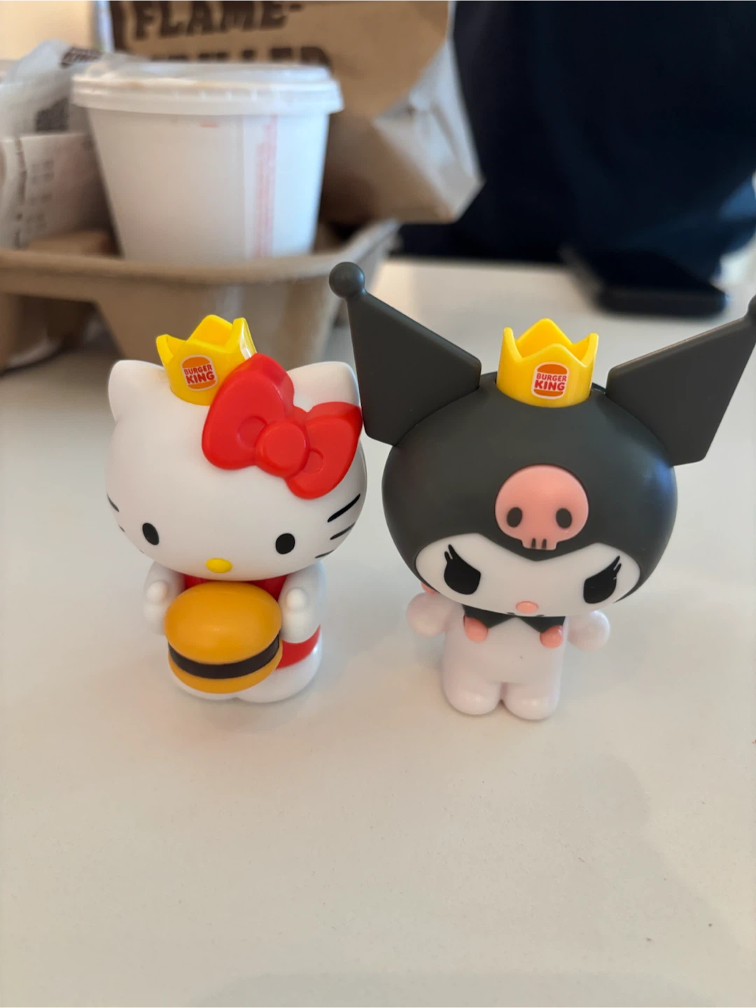 Sanrio Burger King Hello Kitty and Kuromi Figurines