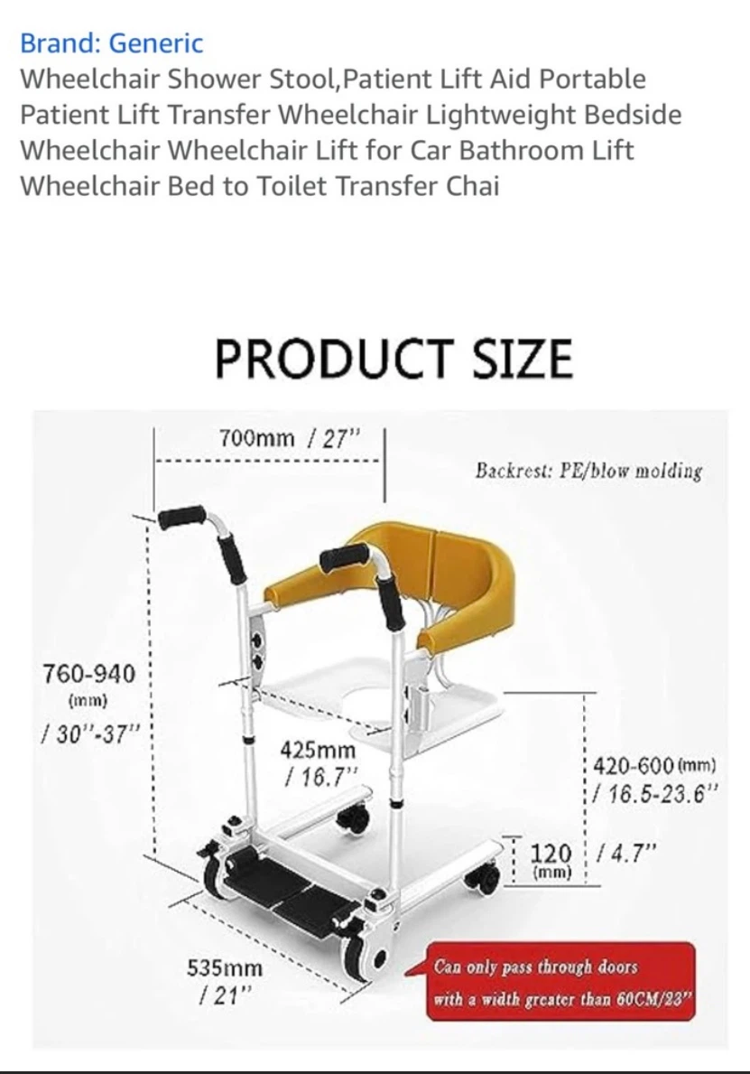 iMOVE 4-in-1 Patient Transfer Wheelchair - photo 4