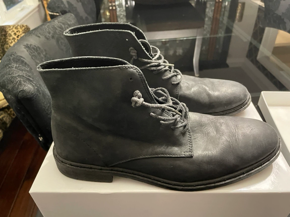 AllSaints black leather boots size 44 - photo 3