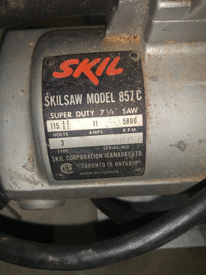 SKILSAW Model 857C 7 1/4 inch Circular Saw - photo 3