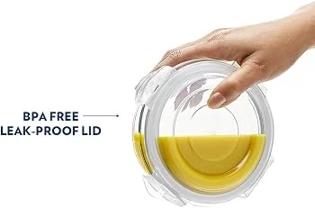 Glass Food Storage Container with BPA-Free Lid - photo 2