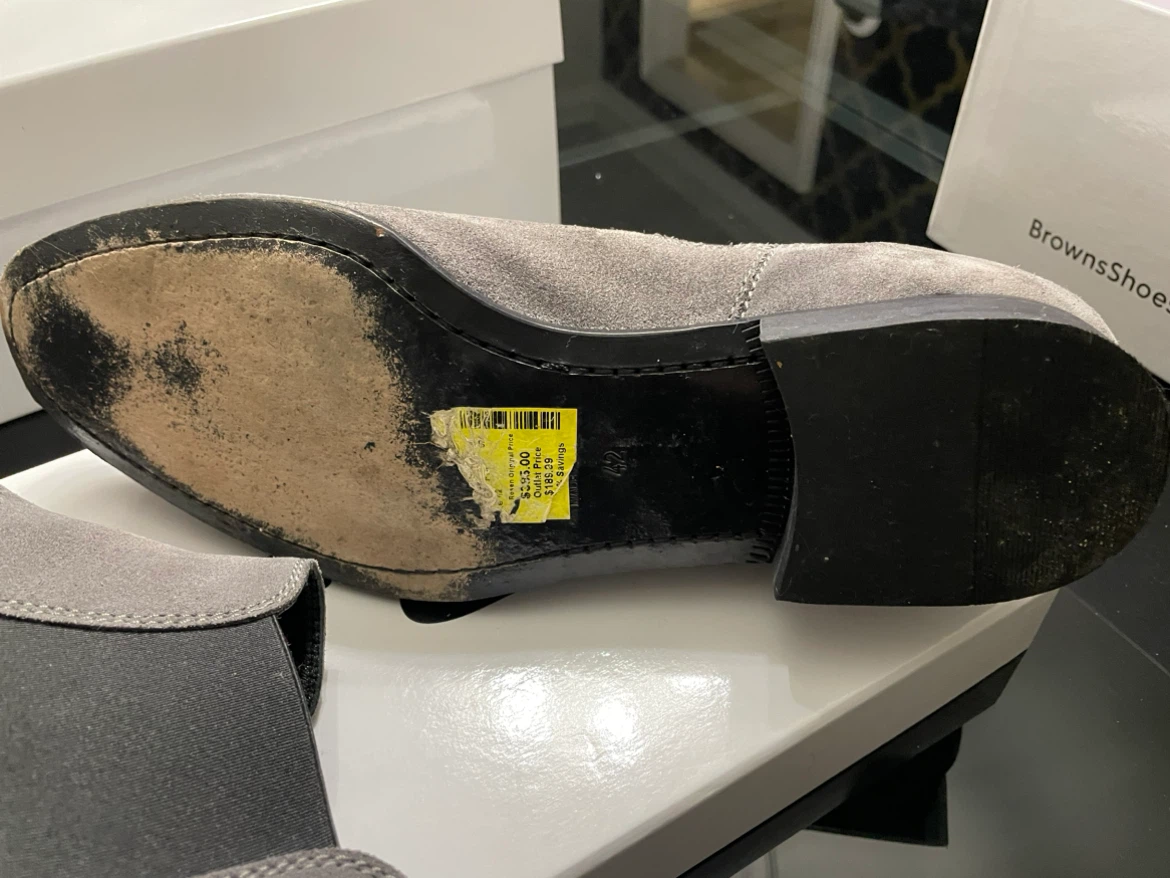 Harry Rosen Grey Suede Chelsea Boots - photo 2