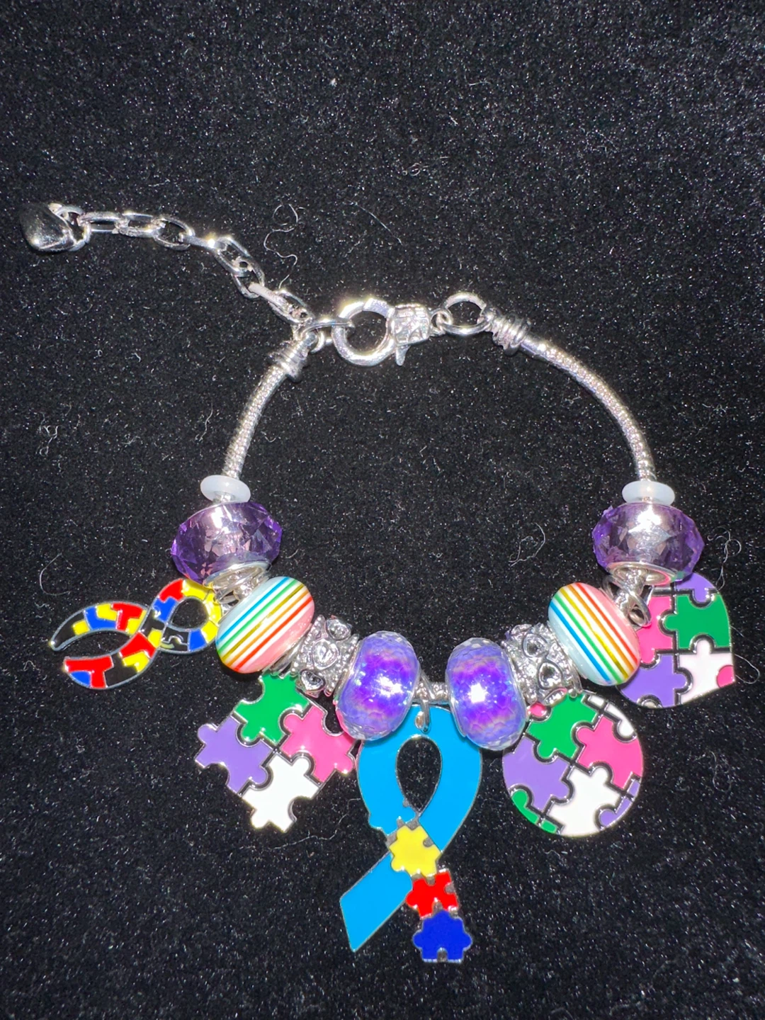 Autism Awareness Charm Bracelet - photo 2
