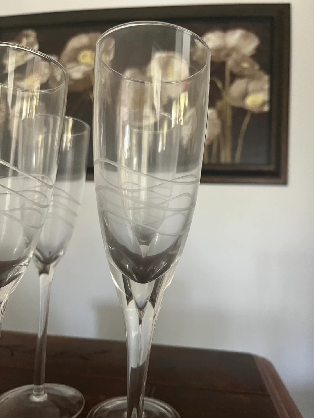 Set of 10!Etched Champagne Flutes - photo 2
