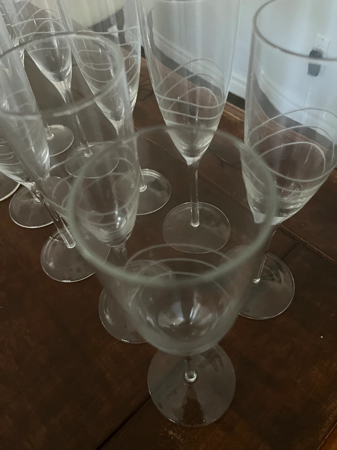 Set of 10!Etched Champagne Flutes - photo 4