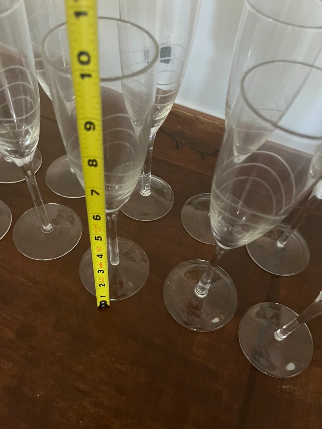 Set of 10!Etched Champagne Flutes - photo 5