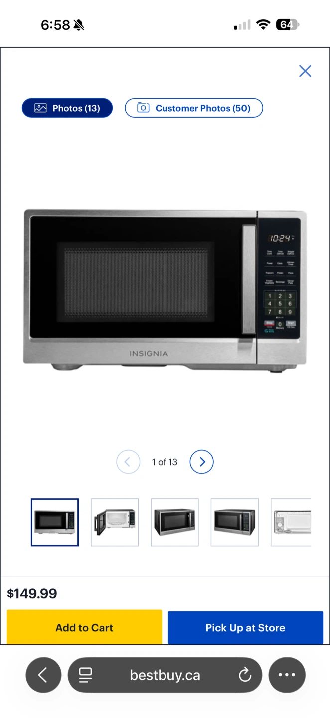 Insignia Countertop Microwave