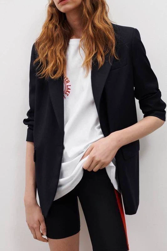 ZARA Biker Shorts with Red Panels – Size M - photo 4