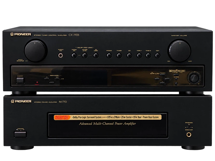 Pioneer Stereo Tuner Control Amplifier CX-770S and M-770