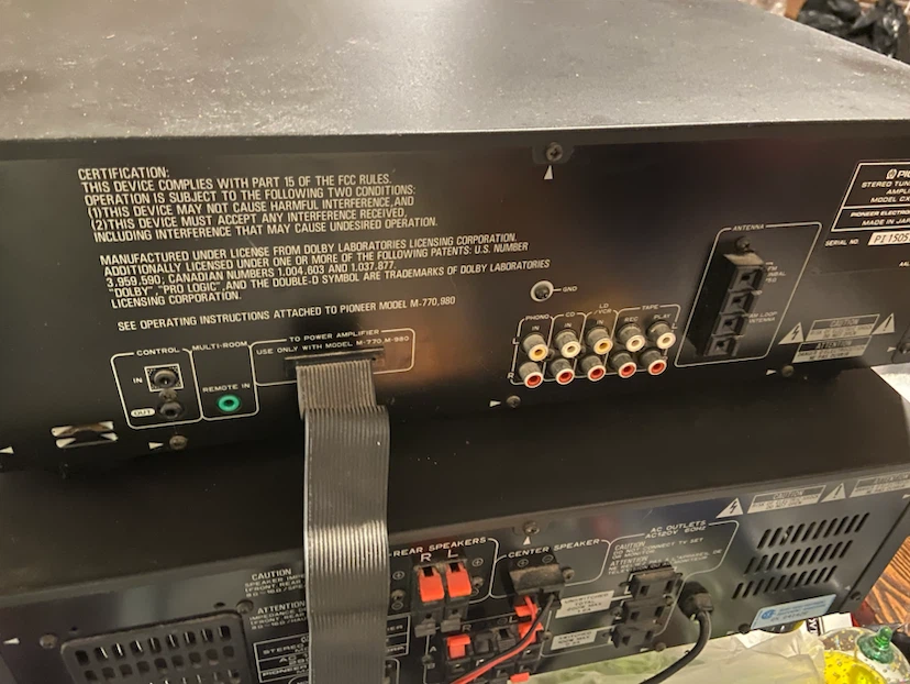 Pioneer Stereo Tuner Control Amplifier CX-770S and M-770 - photo 3