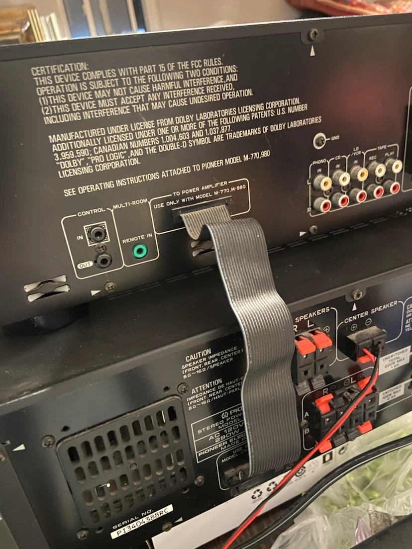 Pioneer Stereo Tuner Control Amplifier CX-770S and M-770 - photo 5
