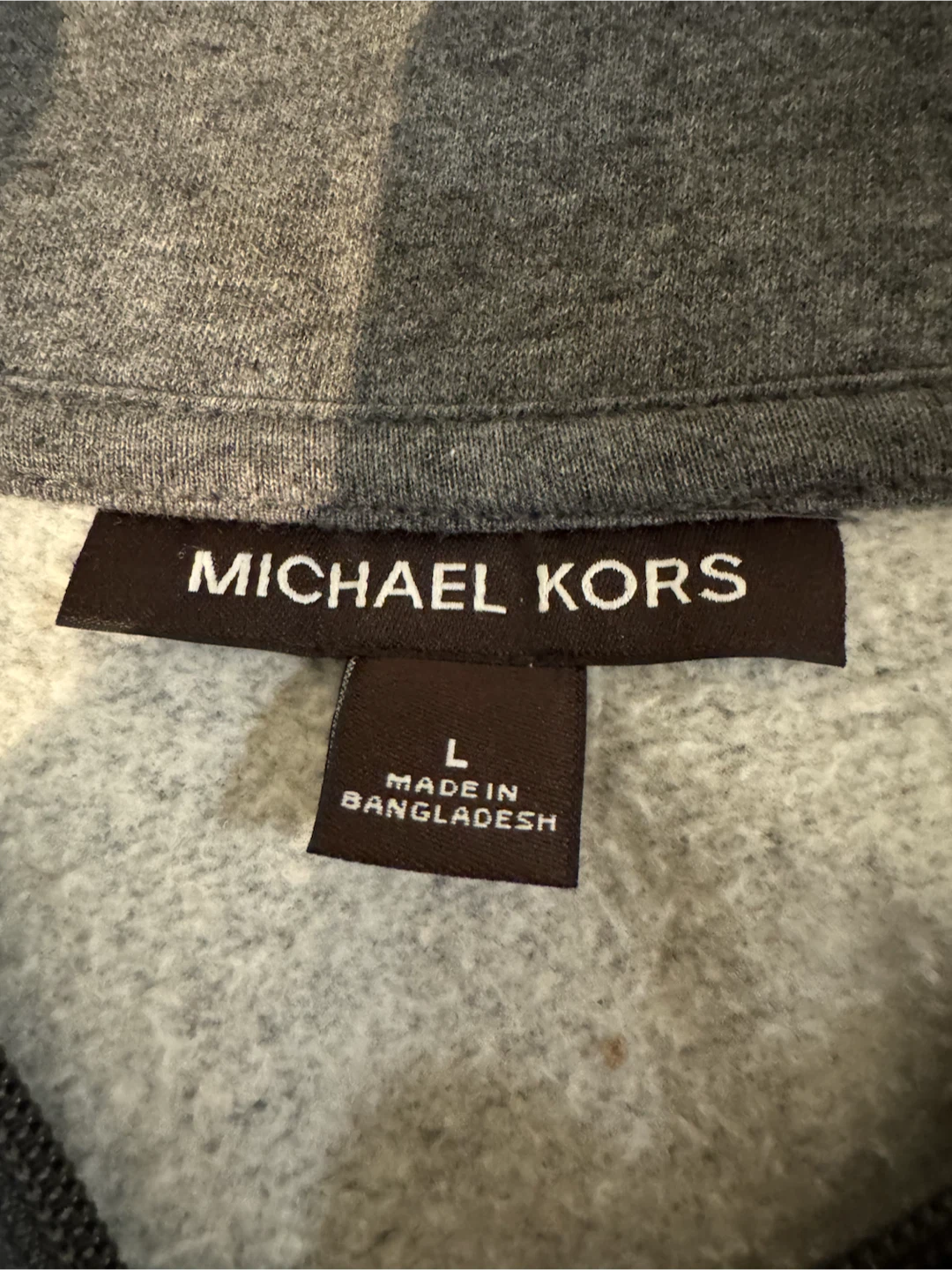 Michael Kors Quarter-Zip Sweatshirt. Sz L (fits like a M) - photo 4