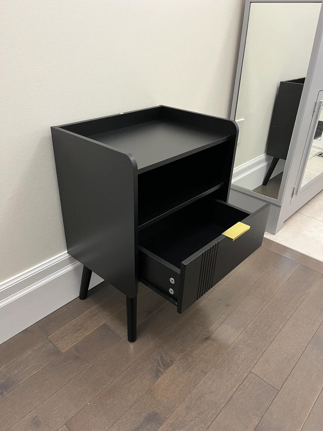 New Black Table w/ Drawer - photo 2