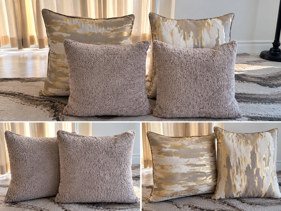 Set of 4 Decorative Throw Cushions