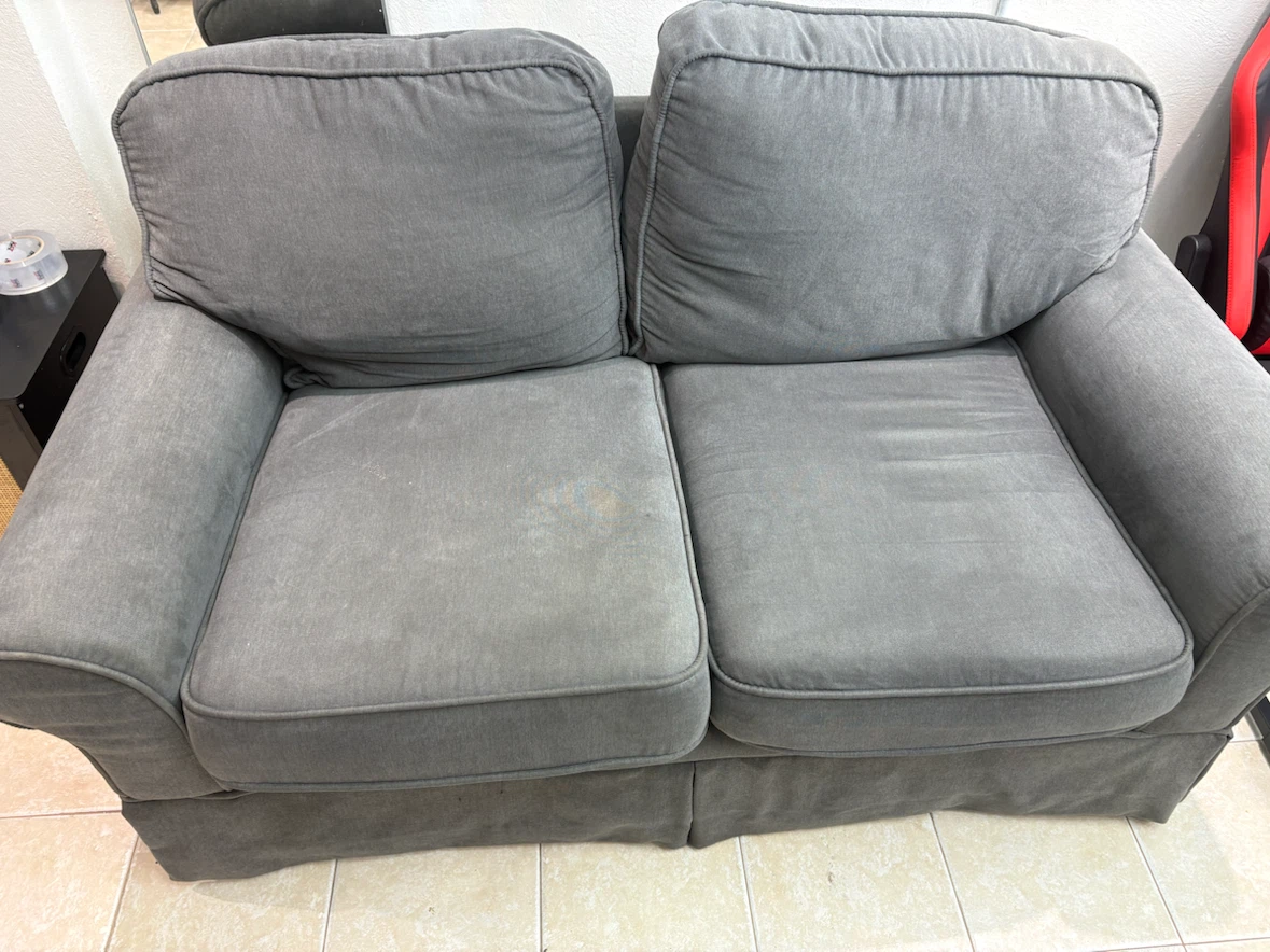 Gray Two-Seater Sofa - photo 3