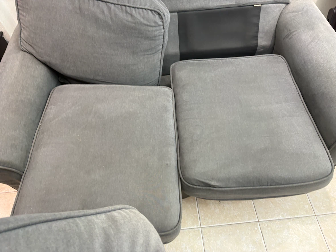 Gray Two-Seater Sofa - photo 5