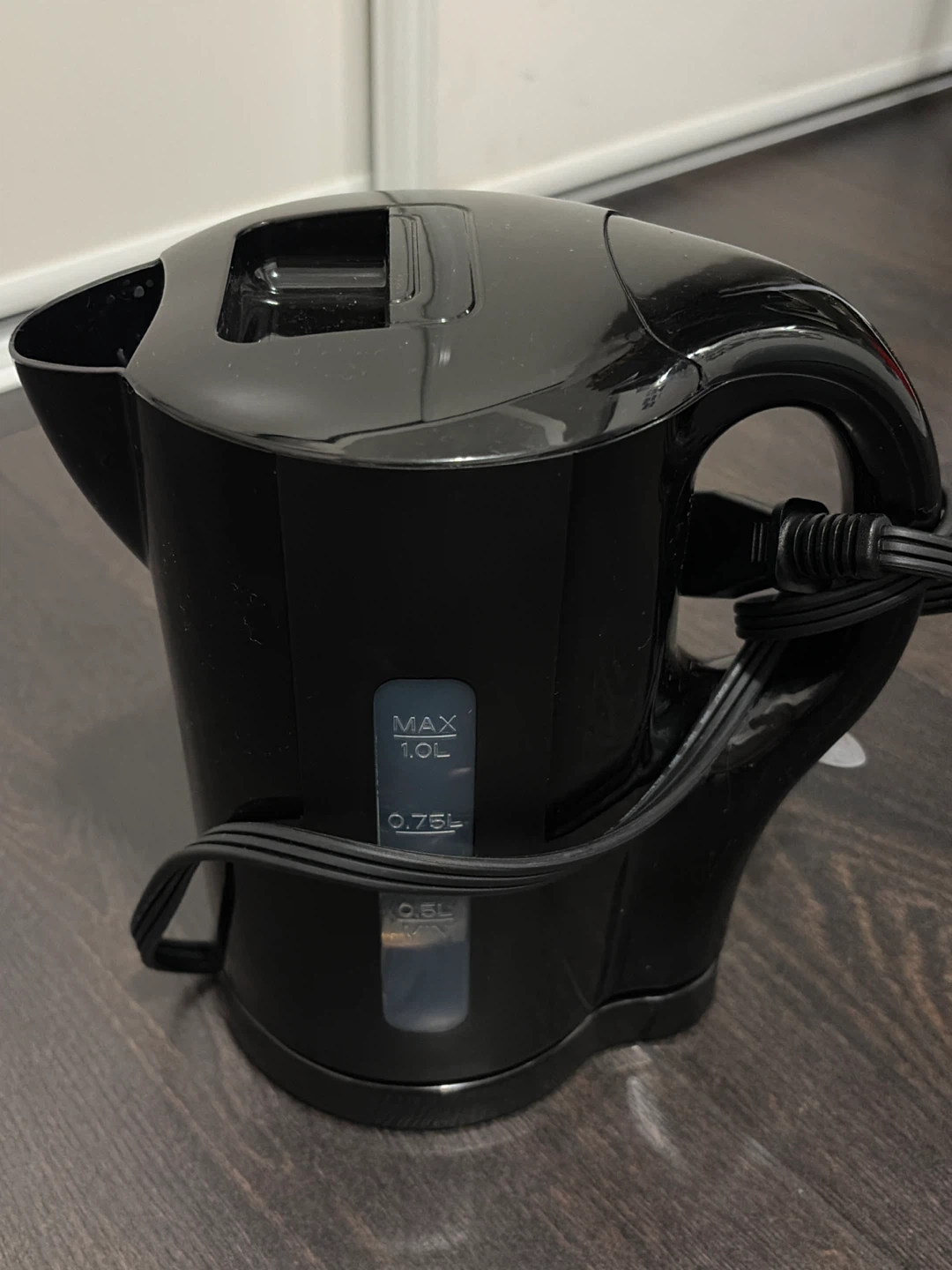 Black 1L Electric Kettle