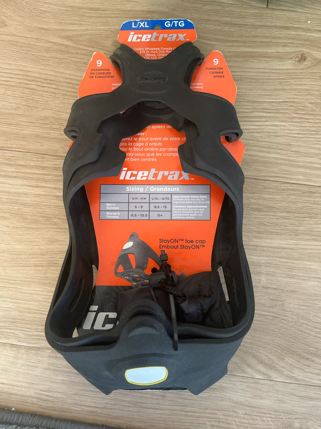 Icetrax StayON Toe Cap Ice Cleats L/XL