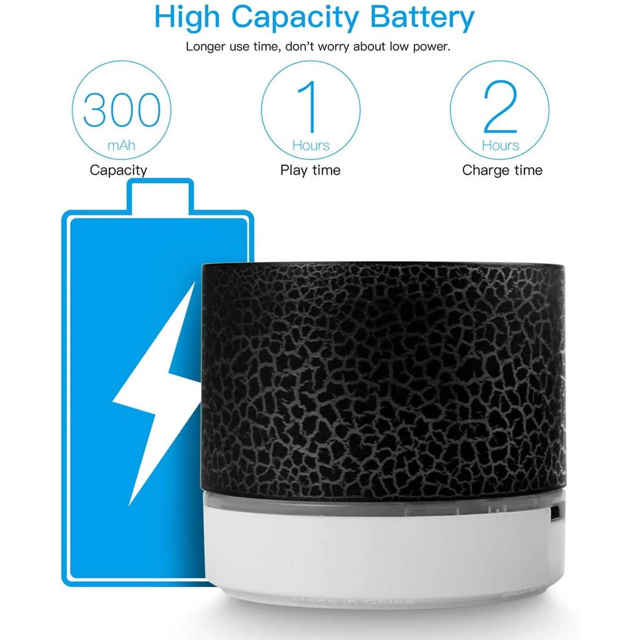 Portable Bluetooth Speaker with LED Light - photo 3