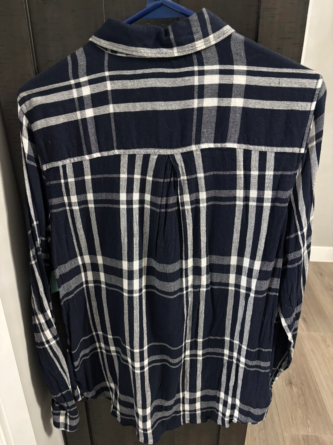 Lucky Brand Navy Plaid Shirt - photo 2