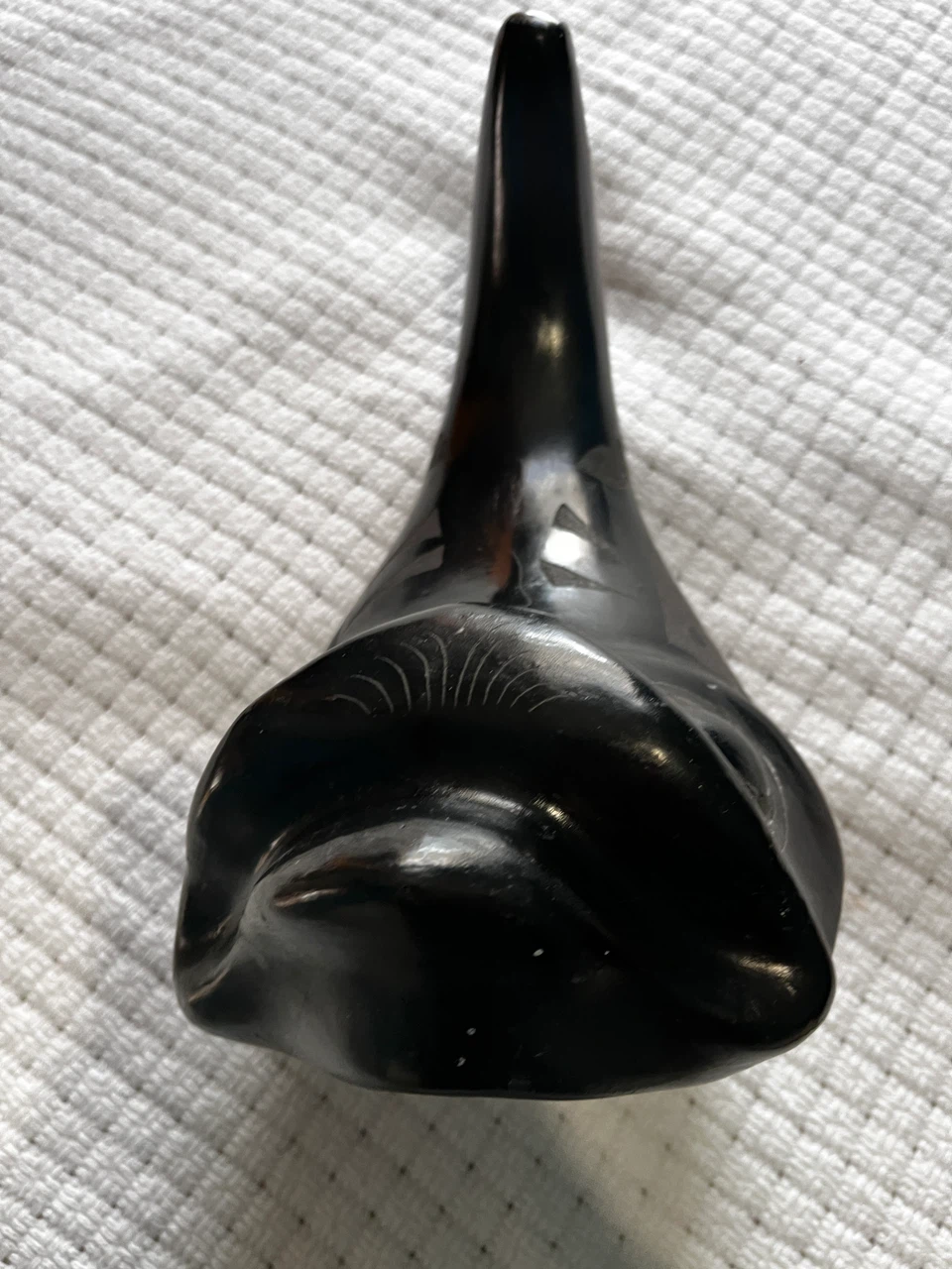 Oaxacan Black Clay Fish Figurine - photo 4