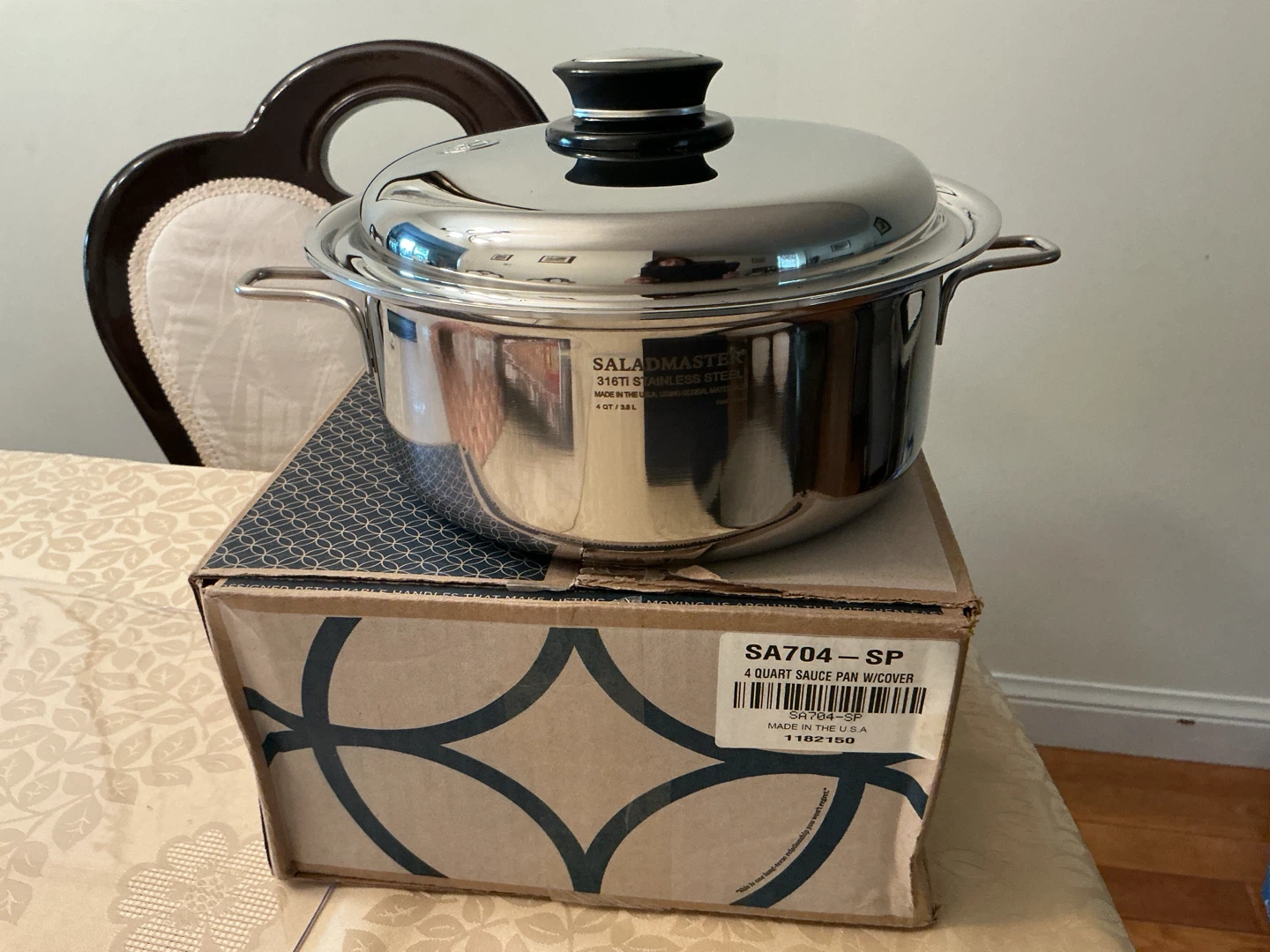 Saladmaster 4 Quart Sauce Pan with Cover