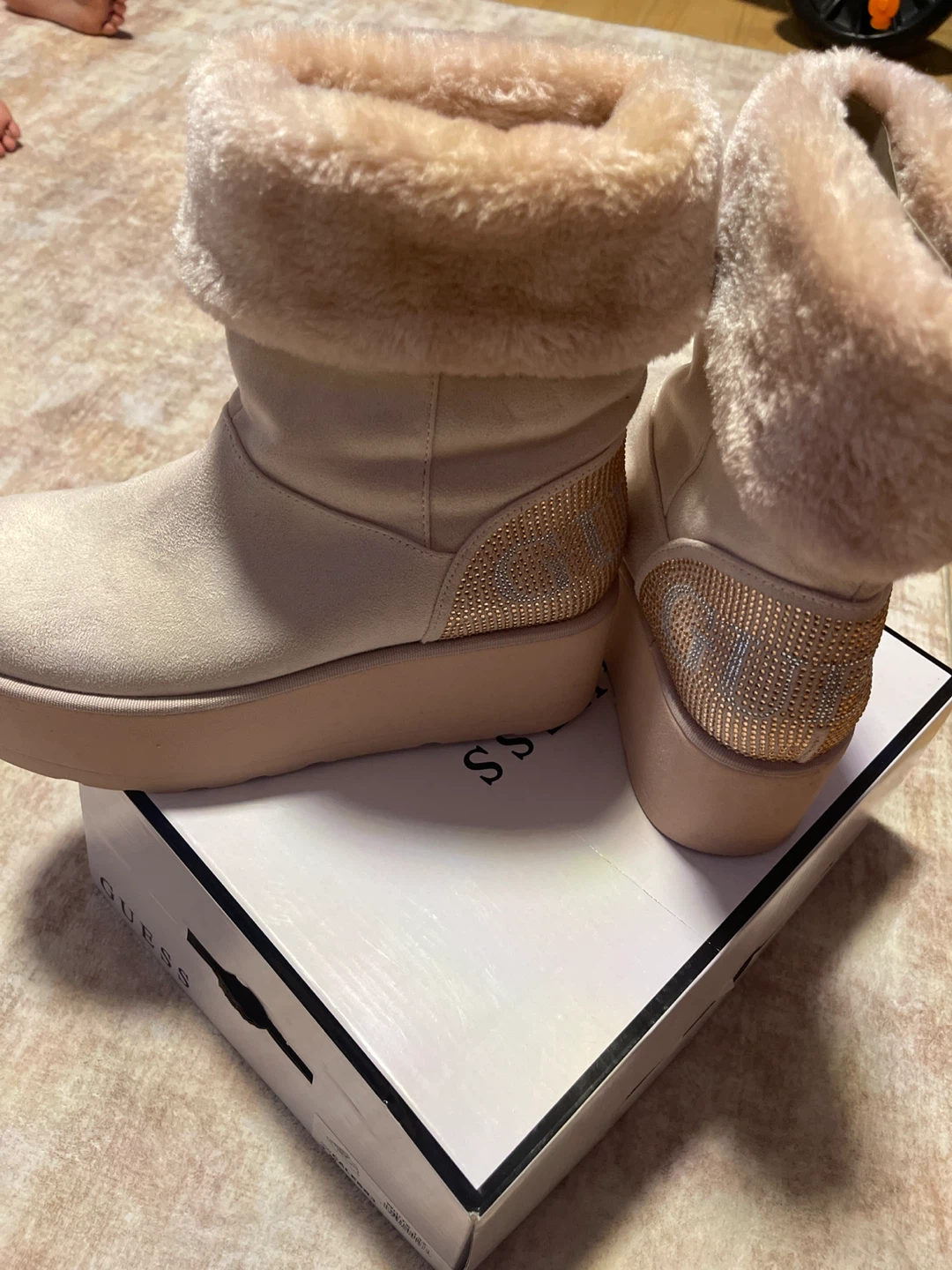 Guess platform boots