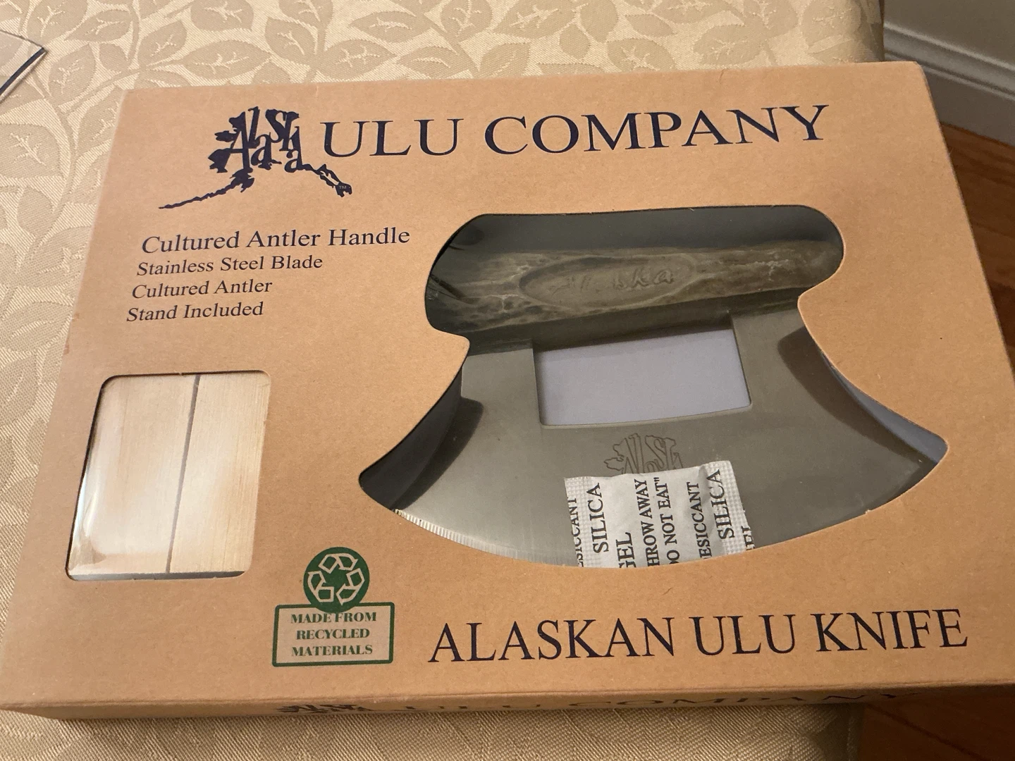 Alaskan Ulu Knife with Cultured Antler Handle - photo 5