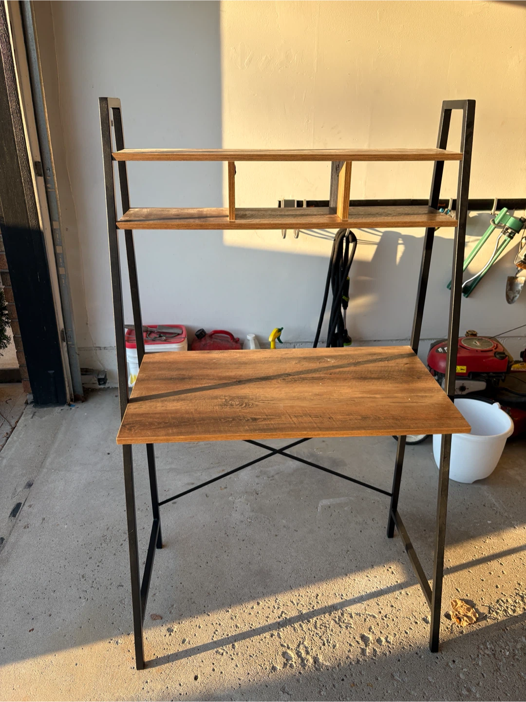 Small Desk with Shelving
