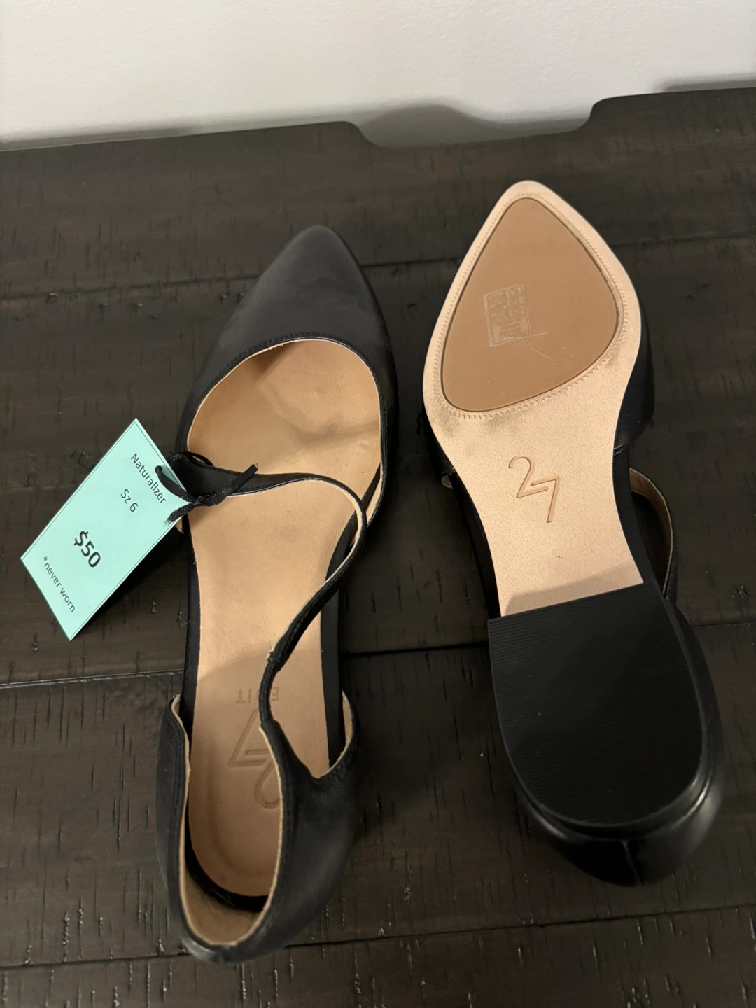 27 Edit Naturalizer Black Flats *Never Worn* - photo 4