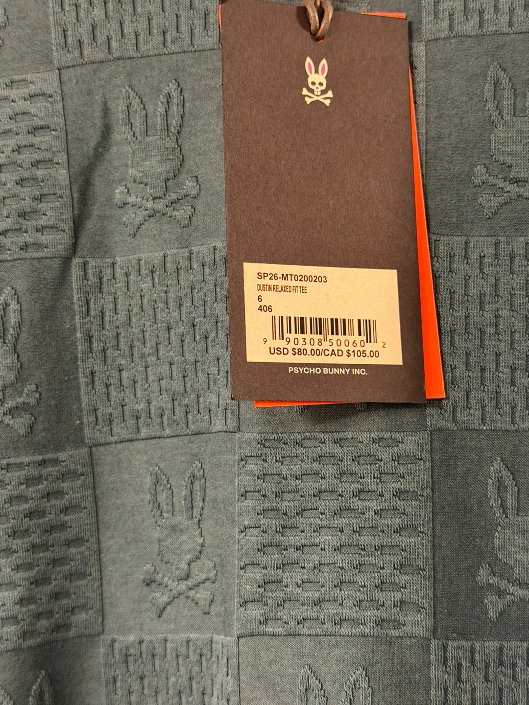 Psycho Bunny Dustin Relaxed Fit Tee - Size L - photo 2