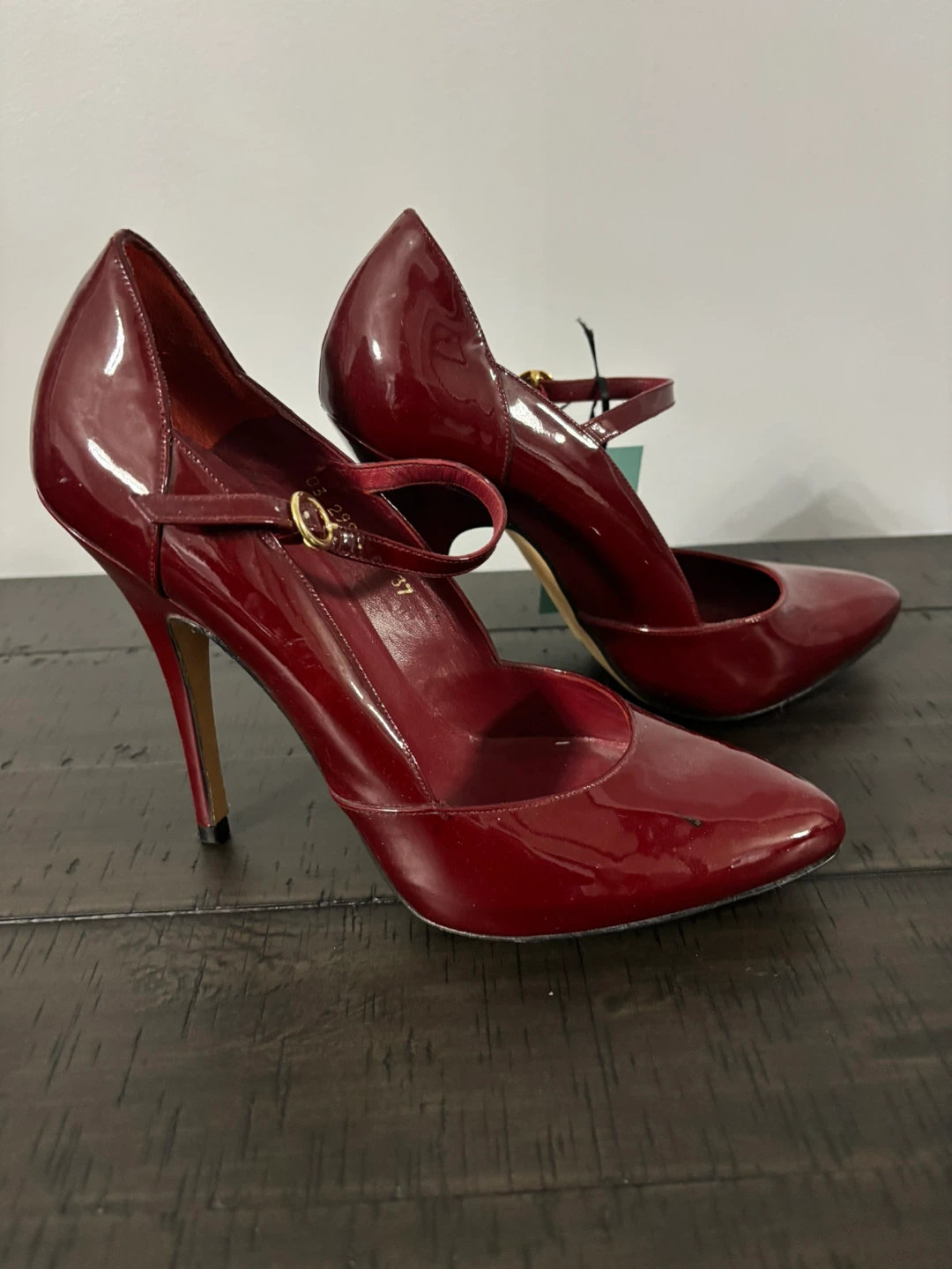 Agent Provocateur Red Patent Heels Size 37 - photo 2