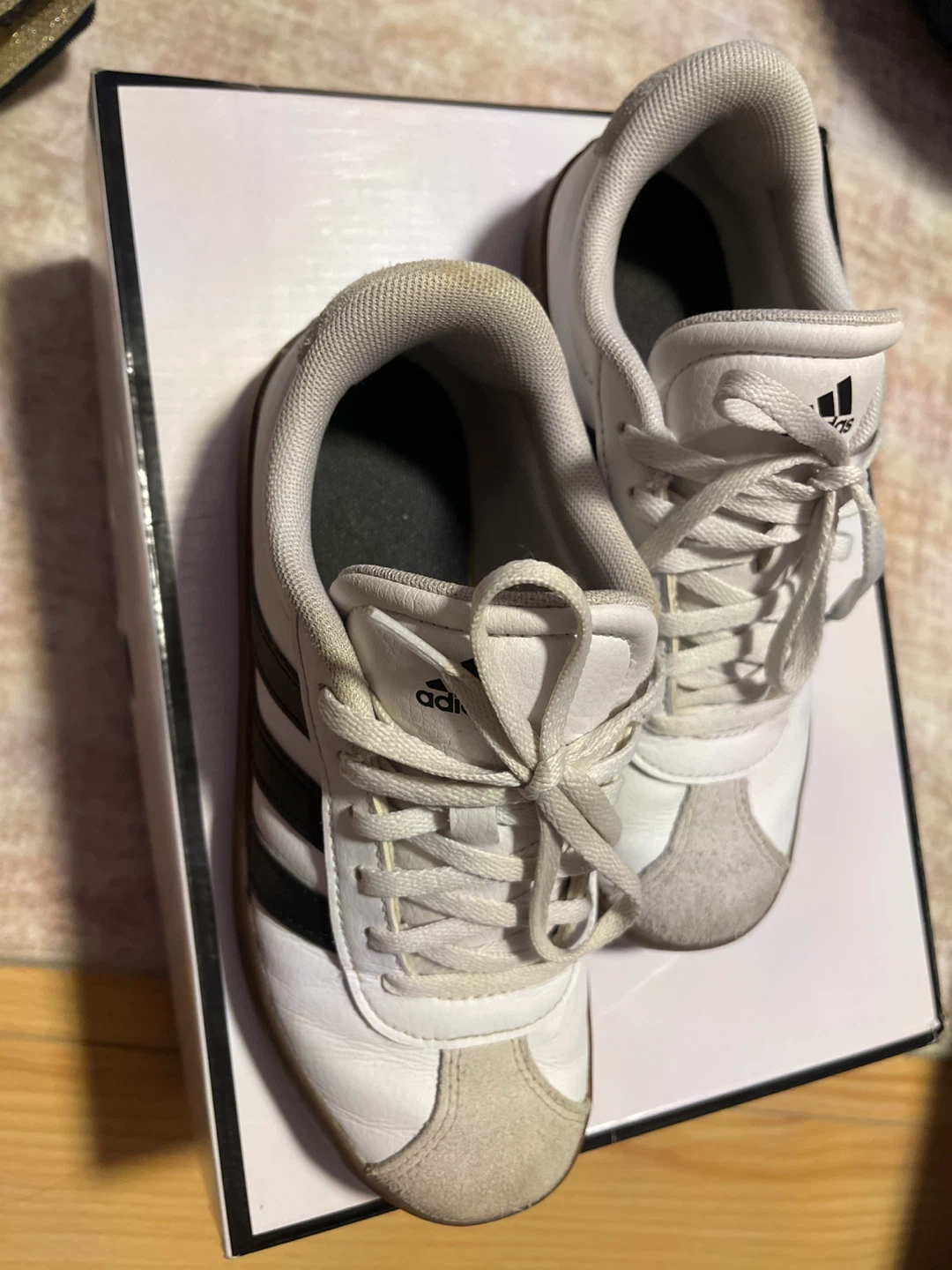 Adidas White and Black Sneakers