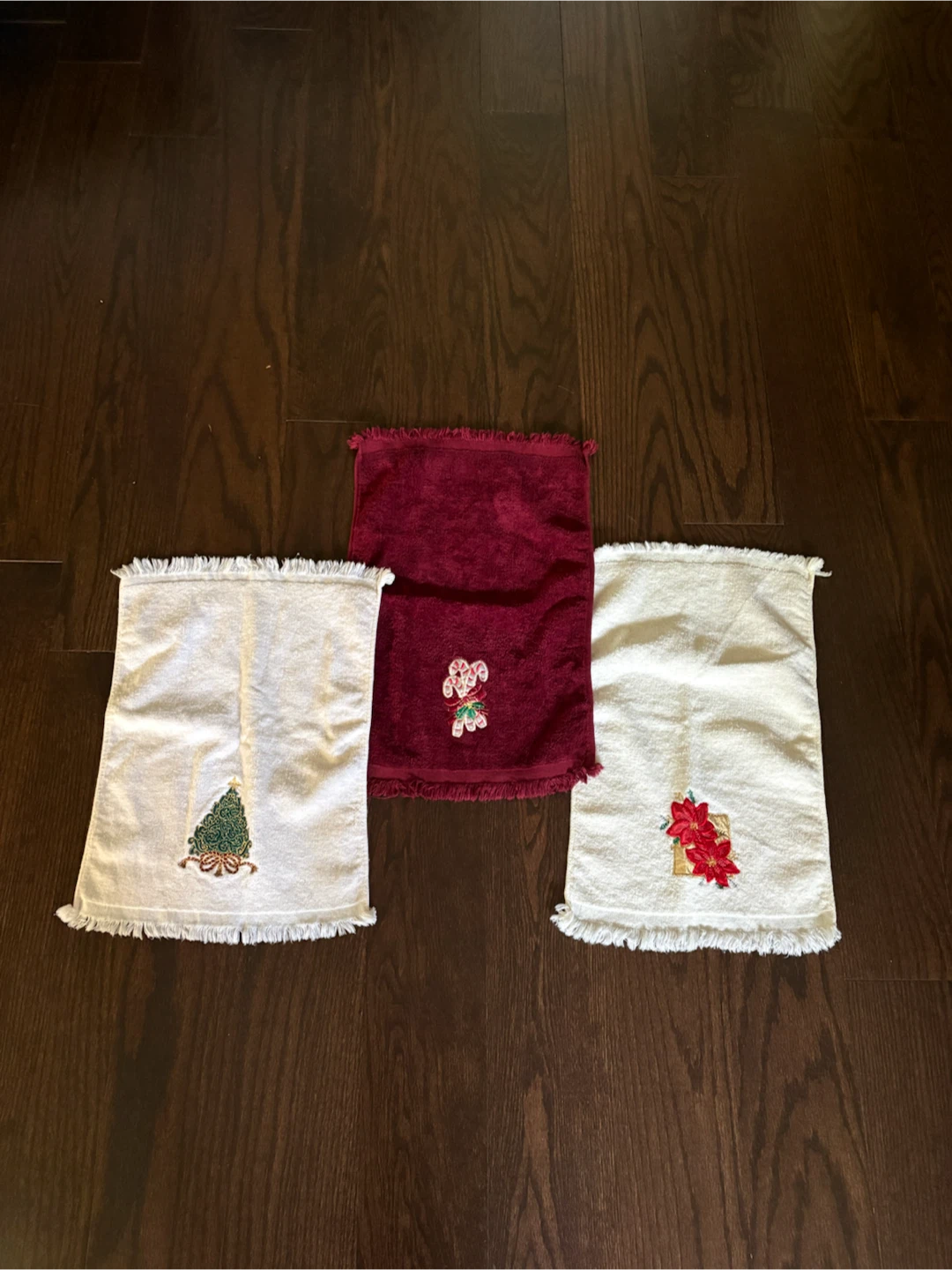 Set of 3 Christmas Guest Towels