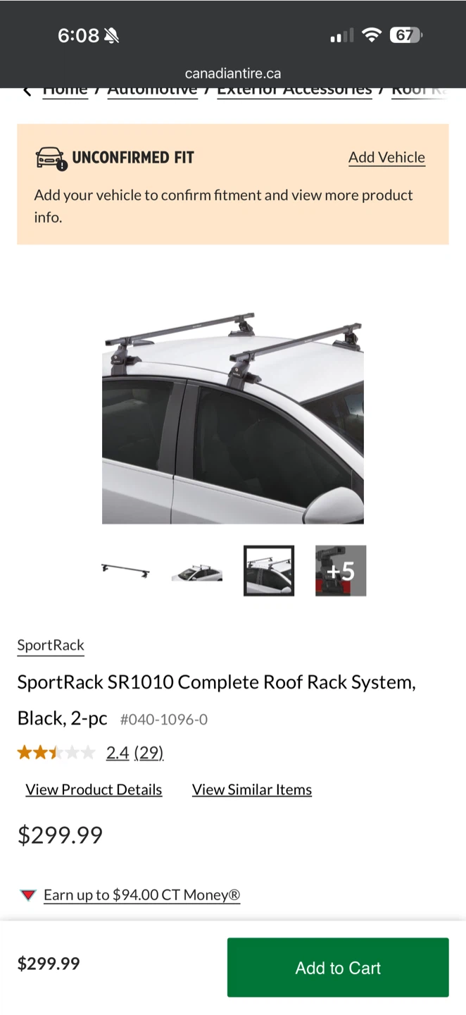 SportRack Complete Roof Rack System new